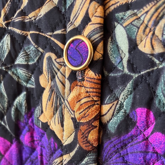 Algo Vintage Quilted Floral Blazer 13/14 - Picture 6 of 8